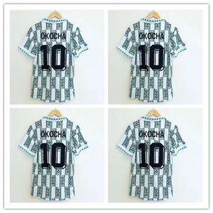 1994 Home Away Soccer Jerseys Kanu Okocha Nwogu Futbol Kit Vintage Football JERSEY Classic Shirt 1996 1998 66