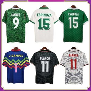 1994 Mexico Nationaal Team Heren 2006 Retro Voetbalshirts H. SANCHEZ 1999 BLANCO HERNANDEZ Thuis Uit Voetbalshirts Uniformen met korte mouwen