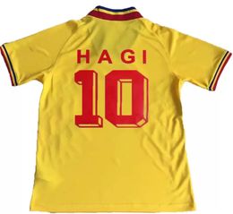 1994 RETRO Voetbalshirts RADUCIOIU POPESCU ROEMENIË HAGI Thuisvoetbalshirt THAILAND FUTEBOL SHIRTS Kwaliteit camiseta kits heren Maillots de voetbalshirt