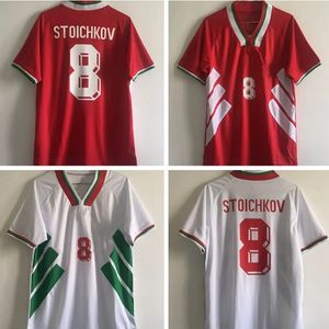 1994 retro Bulgarije voetbalshirts STOICHKOV Nikolalvanov shirts maillot camisa Vintage uit futebol jerseys thuis voetbalshirt kits camiseta de futbol Maat s-xxl