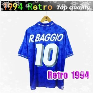 1994 Version rétro Italie Soccer Jersey 94 Home Maldini Baresi Roberto Baggio Zola Conte Soccer Shirt Away Team Football Uniforms