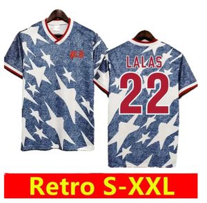 1994 USA Classic Away Shirt Retro Soccer Jerseys Wegerle Lalas Ramos Balboa 94 Chemises de football classiques