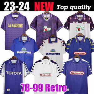 1995 1996 Retro Classic Fiorentina Soccer Jerseys Sweatshirt 1989 90 91 92 93 97 97 98 99 Batistuta R.Baggio Dunga Retro Fiorentina voetbalshirt Chandal Futbol