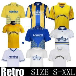 1995 1996 Retro Leeds Hasselbaink Soccer Jerseys 1998 1999 2000 2001 2002 Smith Kewell Hopkin Home Away Man Classic Vintage Ancient Football Shirt Uniform 78 89 01 02