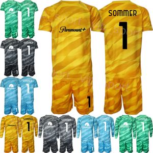 Club Team Men Youth Inter Gardien Milan Walter Zenga Jersey Soccer Set 23-24 Manches longues ONANA Yann Sommer Samir Handanovic Julio Cesar Maillot de football Gardien de but