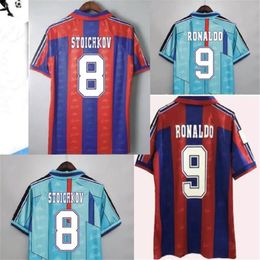 1996/97 Guardiola Stoichkov Puyol Luis Classic Heren Shirts Factory Price Expert Design kwaliteit Nieuwste stijl Originele status