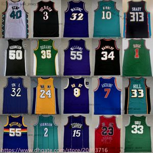 1996 All-Stars Basketball Jersey Classique Rétro Charles Barkley Shawn Kemp David Robinson Hakeem Olajuwon Maillots Rétro Garnett Anthony Frazier Bernard Ewing