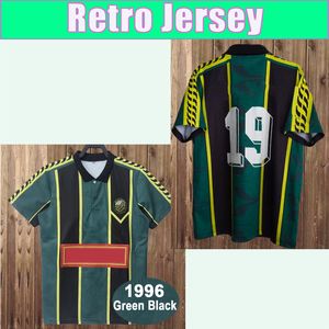 1996 Kedah Darul Aman Retro Mens Soccer Jerseys #19 Green Black Football Shirts korte mouwen volwassen uniformen