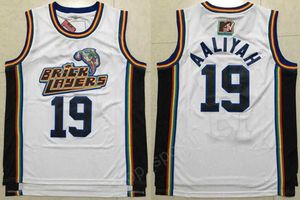 1996 MTV Rock N Jock 19 Aaliyah Maçons Maillots Pas Cher Blanc Équipe Basketball Aaliyah Jersey Hommes Sport Top Qualité