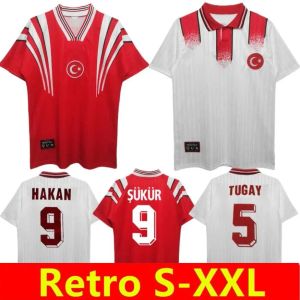 1996 Turquie Retro Soccer Jersey Accueil 96 98 Hakan Rustu Basturk Tosun Arda Kalhanos UGC Chemise Burak Chemists Day Turkiye National Team Football Shirts