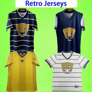 1997 1998 2000 2001 Retro Mexicaanse voetbalclub UNAM Lion voetbalshirts heren thuis weg 97 98 00 01 Vintage wit blauw geel Amerika