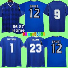 1997 1999 Breft Mens Retro Soccer Jerseys Speed Branch Coleman Southall Home Football Shirt 1986 1987 Shirts de football uniformes à manches courtes
