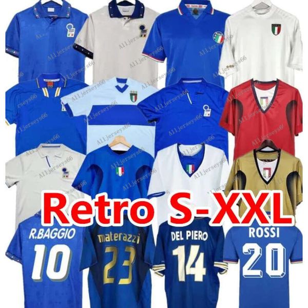 1998 1982 Maillots de football rétro 1990 1996 1994 2000 Football Maldini Baggio Rossi Schillaci Totti Del Piero 2006 Pirlo Inzaghi Buffonalljerseys66