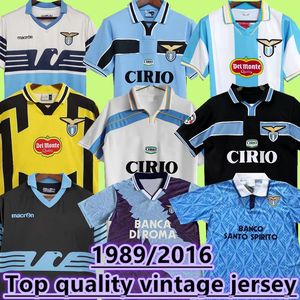 1998 1999 2000 2001 Jerseys de football rétro Lazio Vieri Salas Mihlovic Veron Stankovic Mancini Nesta Nedved Inzaghi Classics Vintage Football Shirt
