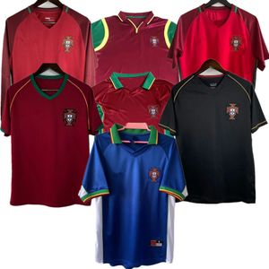 1998 1999 2010 2012 2002 2004 Jerseys de football rétro Ronaldo Ronaldo Rui Costa Figo Nani Classic Football Shirts Camisetas de Futbol Portugals Vintage