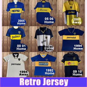 1998 1999 Boca Juniors Retro voetbalshirt TEVEZ RIQUELME BATISTUTA CANIGGIA PALERMO Home Away korte mouwen voetbalshirt