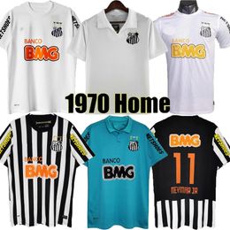 1998 1999 Santos FC retro voetbalshirts PATO SANCHEZ SOTELDO ELANO ANDRE F. ANDERSON BORGES 12 13 thuis uit zwart wit voetbalshirt