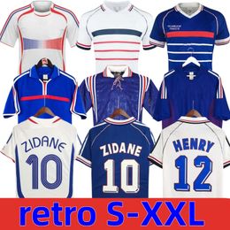 1998 2002 RETRO Maillot de football français VINTAGE ZIDANE HENRY MAILLOT Maillot de football 1996 2004 Trezeguet Accueil Maillots de football Trezeguet finale à l'extérieur 2006 blanc