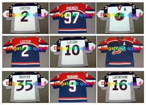 1998 2002 USA Maillot de hockey BRIAN LEETCH JEREMY ROENICK MODANO JOHN Leclair MIKE RICHTER PAT LAFONTAINE BRETT HULL PHIL HOUSLEY CHELIOS Taille S-4XL