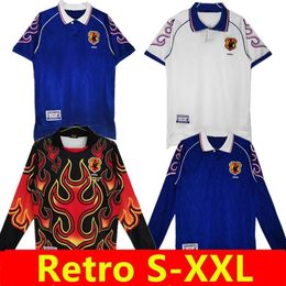1998 2006 Versión retro Jerseys de fútbol japón casa #8 Nakata #11 Kazu #10 Nanami #9 Nakayama 98 99 Uniformes de camisa de fútbol de portero Manga larga 666