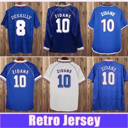 1983 1998 ZIDANE HENRY Heren RETRO voetbalshirts met lange mouwen DJORKAEFF VIEIRA 1971 tot 2018 GRIEZMANN thuis uit voetbalshirt korte mouwen uniformen