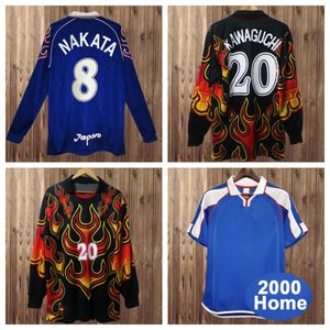 1998 Japan Nationaal Team NAKATA Heren Voetbalshirts SOMA AKITA OKANO KAWAGUCHI Retroome Voetbalshirt KAZU HATTORI Doelman Lange Mouwen Uniformen