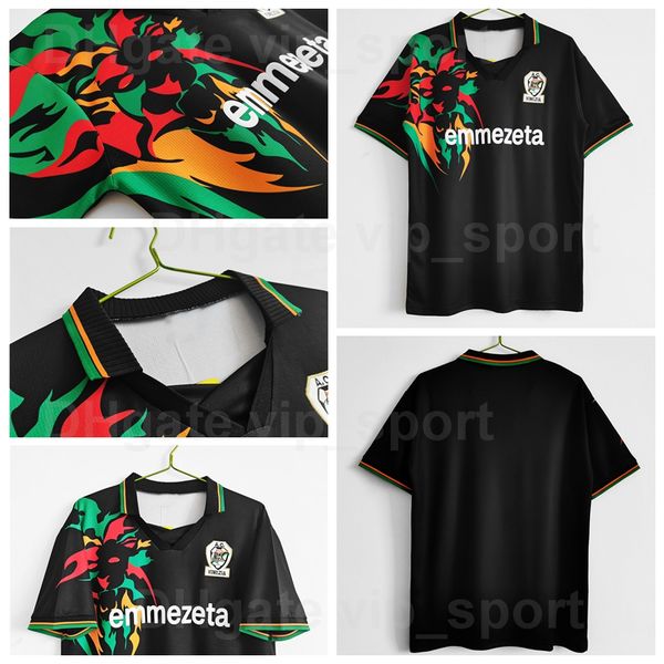 1998 Equipo Nacional Venezia Retro Soccer Jersey Vintage Clásico para fanáticos del deporte Color del equipo Negro Transpirable Nombre personalizado Número Kits de camiseta de fútbol Uniforme Alto / Bueno