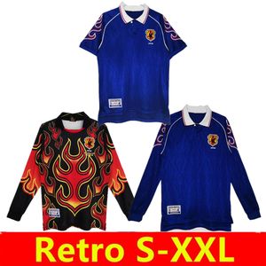 1998 Retro Versie Japan Voetbalshirts Thuis #8 NAKATA #11 KAZU #10 NANAMI #9 NAKAYAMA 98 99 Doelman Voetbalshirt Uniformen Lange Mouw