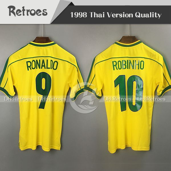 1998 chemises classiques rétro 1994 11 # BEBETO Rivaldo Jersey 98 Robinho Jersey camisa de futebol