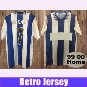 1999 2000 Deportivo Retro voetbal jersey valeron makaay bebeto bitinho ZIANI Heren Voetbalshirt Korte Mouwen Volwassen Uniformen