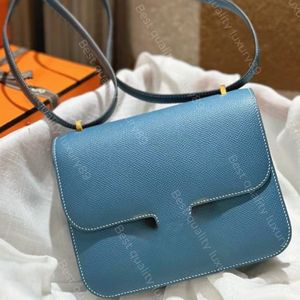 19A Designer Handtas Schoudertas Clamshell Purse Classic Brand Top Epson Leather Messenger Bag Copper Cast Hardware Made Crossbody Bag