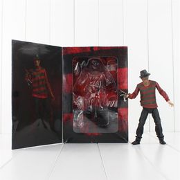 19 cm Neca Horror Film A Nightmare On Elm Street Freddy Krueger 30th Pvc Action Figure Model Speelgoed Pop C19041501277i