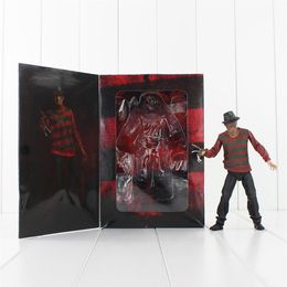 19 cm Neca Horror Film A Nightmare On Elm Street Freddy Krueger 30th Pvc Action Figure Model Speelgoed Pop C19041501234V