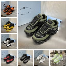 19FW Cloudbust Thunde Mocassins de sport Chat noir Blanc rouge Argent bleu pin jaune Lucky vert Chaussure basse à lacets Série Capsule Camouflage Chaussure à plateforme assortie