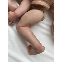 19 pulgadas ya terminadas Piezas de muñecas Reborn Juliette lindo bebé 3d pintura con vetas visibles cuerpo de tela incluido