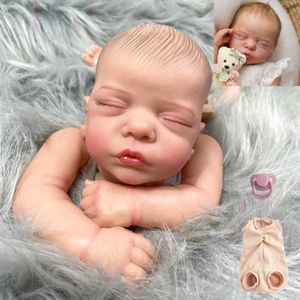 19Inch Reeds Geschilderd Reborn Doll Kits Romy 3D Huid Zichtbare Aderen Ongemonteerd geboren Speelgoed Figuur DIY Handgemaakte Onderdelen 240119