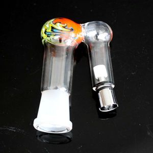 19 mm 14 mm vidrio colorido bong Hookahs adaptador ego ecigarette vaporizador de uso de cigarrillos electrónicos para fumar