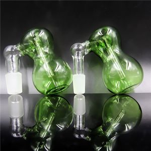 19mm Ash Catchers narguilé 45 degrés Catcher Glass Bong en forme de calebasse 3 couleurs Ashcatcher Pipes à eau petits mini bangs dab plate-forme pétrolière Ashcatchers accessoires pour fumeurs