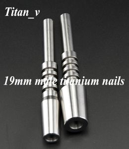 19mm Joint mâle GR2 Tatinium clous titane pointe collecteurs Ti ongles conseils Micro NC Kit tuyau métallique plate-forme pétrolière Dabbers Water6994807
