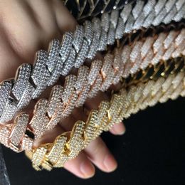Cadena de eslabones cubanos de 19 mm para hombres hiphop jewelry264u