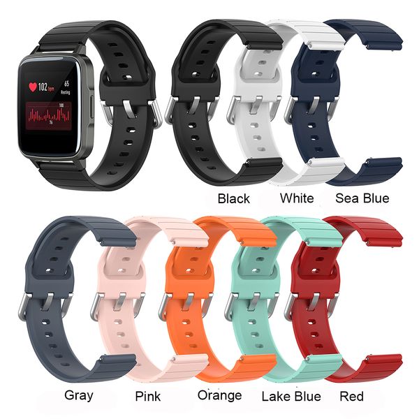 Banda de reloj de silicona de 19 mm para Umidigi Uwatch 3/ Uwatch GT/ ID205L ID205U ID205S Smartwatch Sport Straps Reemplazo de pulsera de reemplazo