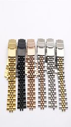 Bandle de montre en acier inoxydable de 19 mm Courbe courbée Boucle de boucle plie Bouteau Bracelet de ceinture de poignet pour accessoires de montre ROL5831336