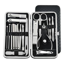 19 stks / set Snoeien Nail Clippers Snijden Tang Set Single Nail Groove Pedicure Ontsteking Dode Skin Clipper Tool Home Tool