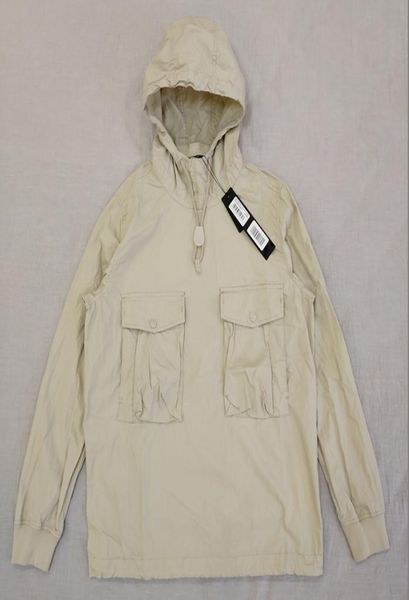 19SS 639F2 PIEZA FANTASMA SMOCKANORAK ALGODÓN NYLON TELA Jersey Chaqueta Hombres Mujeres Abrigos Moda Ropa de abrigo8043530