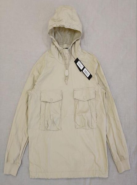 19SS 639F2 Piece de fantasma Smockanorak Cotton Nylon Tela Jaqueta de jarra