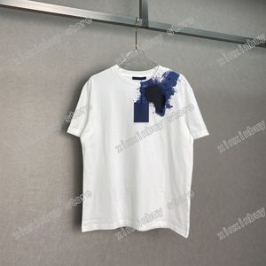 21ss Designers Tee Camisetas temporada pastel ingenuo Cielo estrellado irregular Hombres Mujeres bombero acuarela Hombre París Moda Manga corta lujos Camisetas