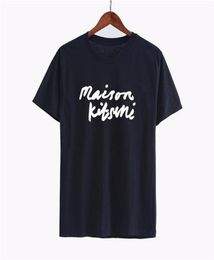 19ss Maison Kitsune Lettre Géométrique Imprimé Styliste T-shirt Mode Été T-shirt Tee Casual Hommes Femmes Rue Manches Courtes HFHLT1226843