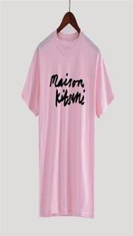 19SS Maison Kitsune Letter Géométrique Styliste imprimé T-shirt Fashion Summer T-shirt Tee Men Occasion Femmes Street Street Streach Hfhlt4092371