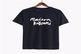 19SS Maison Kitsune Letter Géométrique Styliste imprimé T-shirt Fashion Summer T-shirt Tee Men Oc Casual Women Street Street Short Sleeve Hfhlt4691929