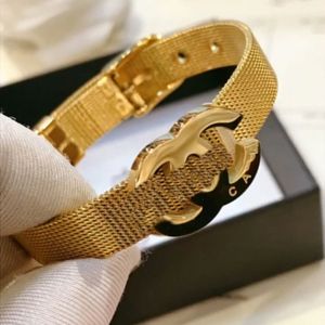 19 estilo diseñador de moda para hombre brazalete pulseras de mujer marca carta accesorio de joyería regalo de aniversario de alta calidad